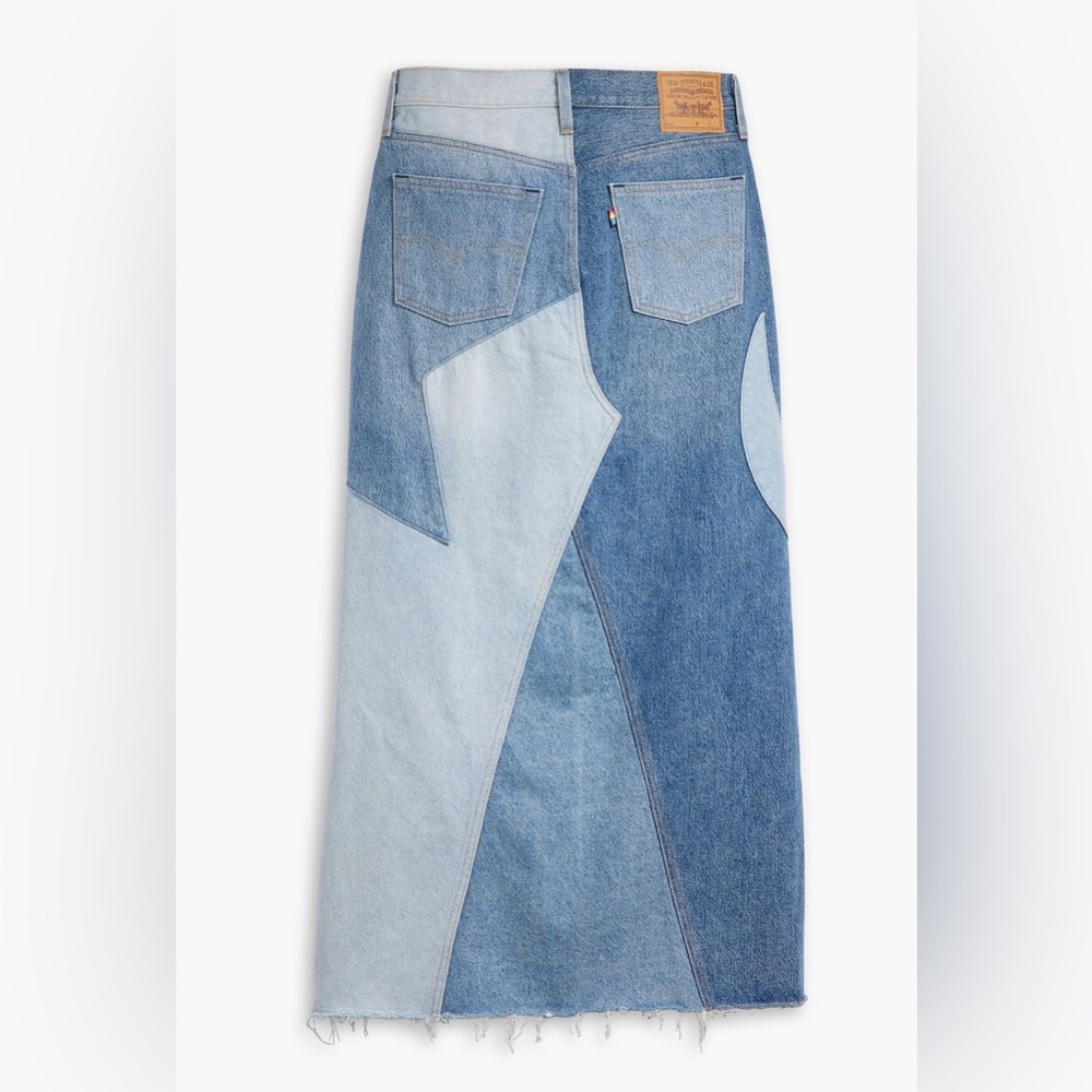 Levi’s Moon & Stars PRIDE Icon Long Denim Skirt s L - Picture 3 of 10